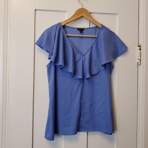 Faux silk top